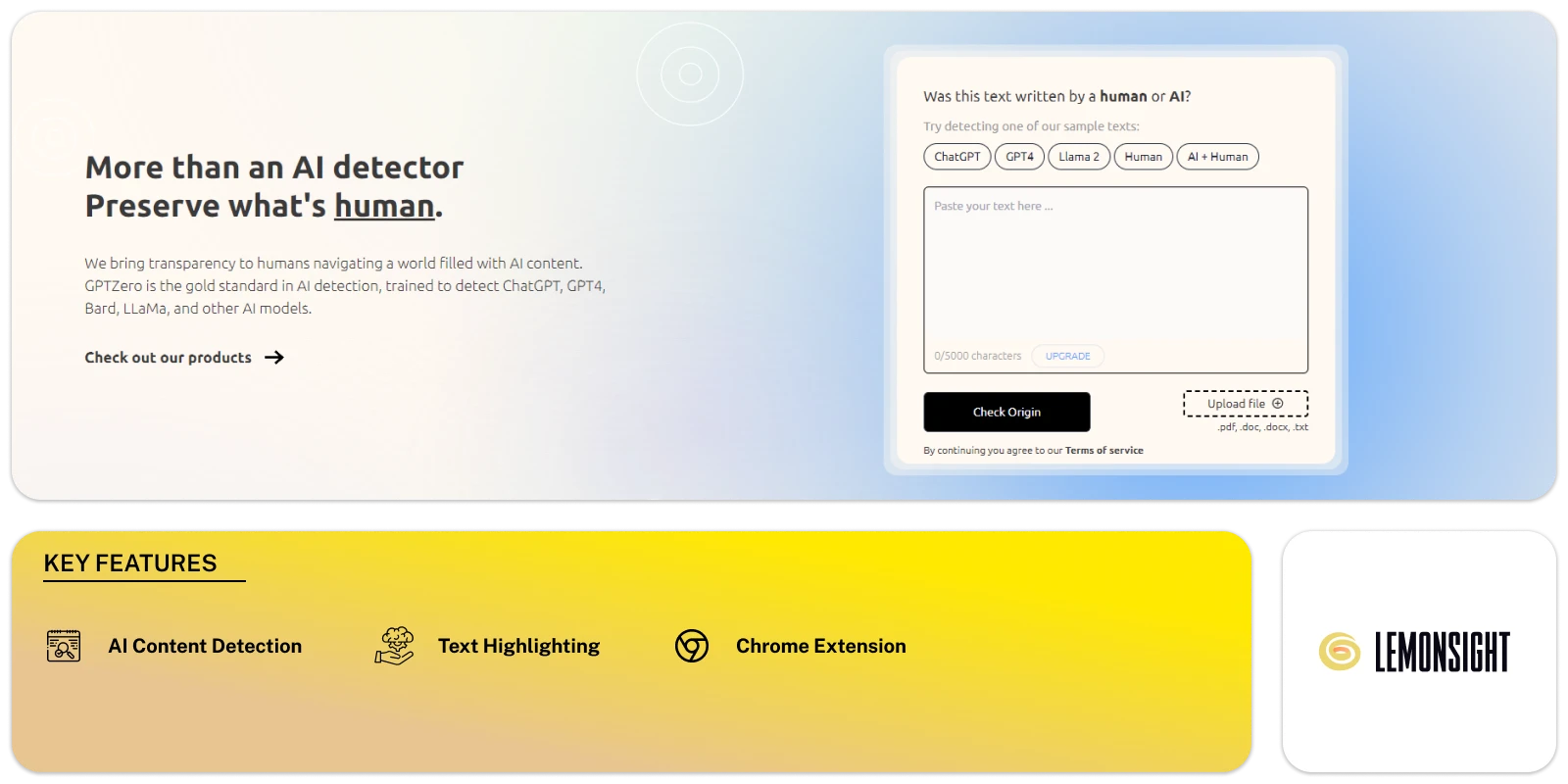 GPTZero Feature Image