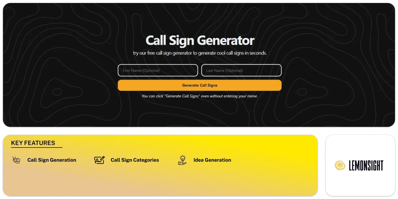 Call Sign Generator Feature Image