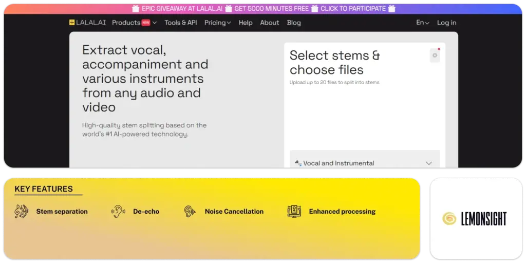 Lalal AI Feature Image